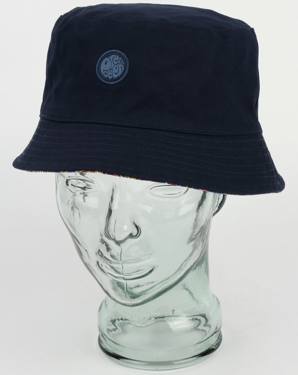 Hübscher grüner Astan Paisley Bucket Hat Vintage