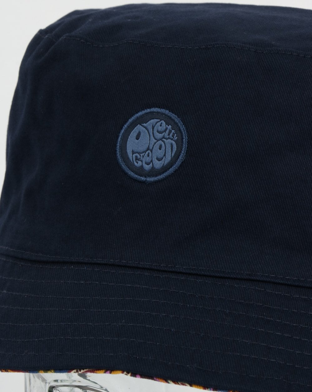 Hübscher grüner Astan Paisley Bucket Hat Vintage