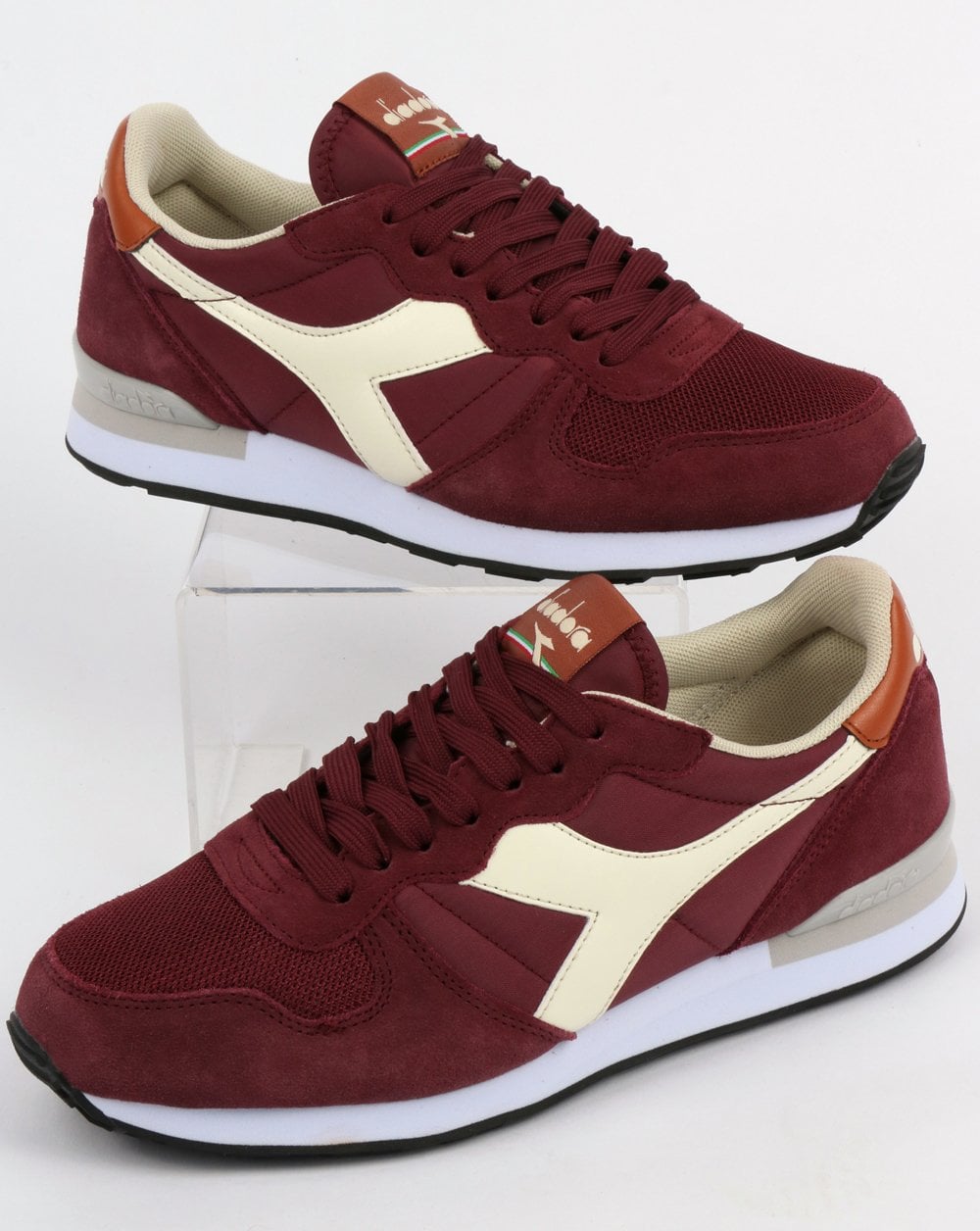 Diadora Camaro Trainers Burgund/Weiß