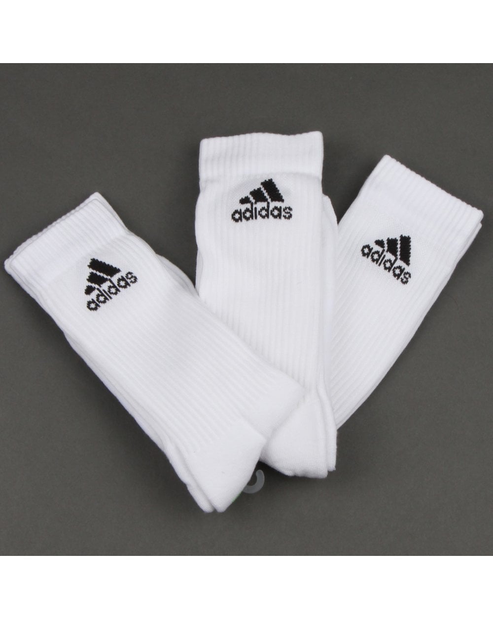 Adidas Originals 3 Pack Stripe Socks White/white/black