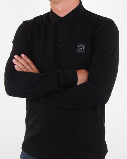 Marshall Artist Langarm-Poloshirt Siren Schwarz