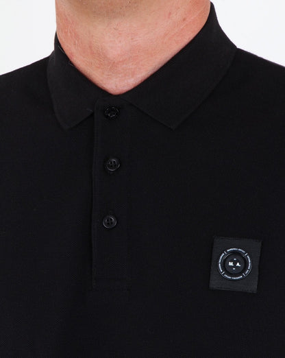 Marshall Artist Langarm-Poloshirt Siren Schwarz