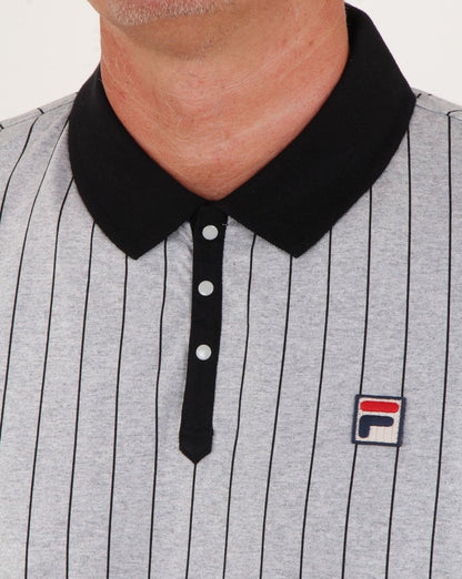 Fila Vintage Bb1 Poloshirt Hellgraumeliert