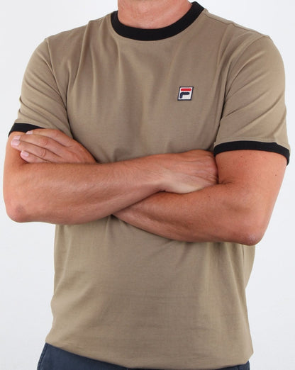 Fila Vintage Ringer T-Shirt Drygrass