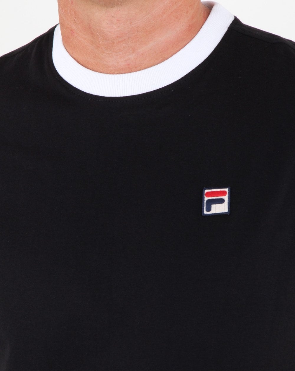 Fila Vintage Marconi T-Shirt Schwarz/Weiß