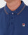 Fila Vintage Tipped Polo Shirt Mid Blue