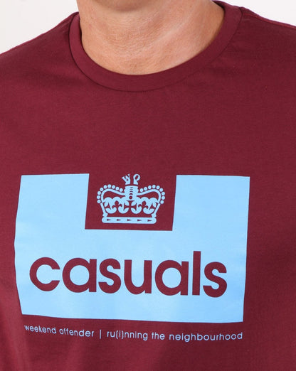 Weekend Offender Casuals T-Shirt Bordeaux