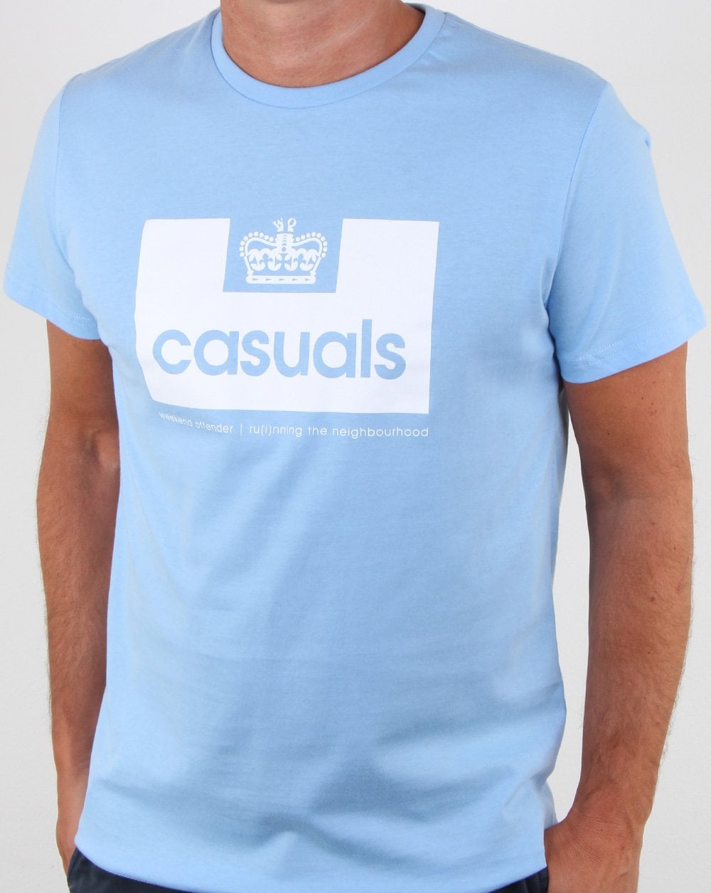 Weekend Offender Casuals T Shirt Sky Blue