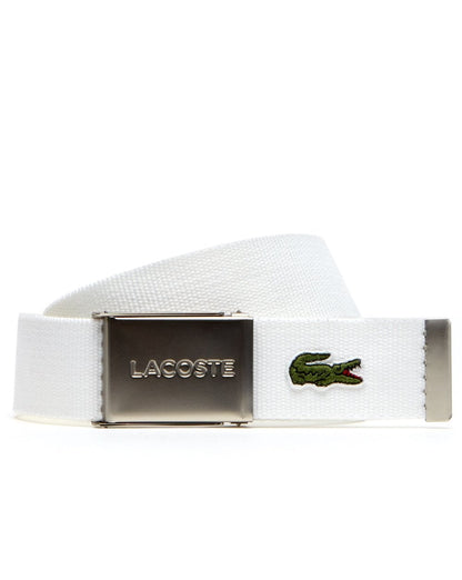 Lacoste Logo Gürtel Weiß