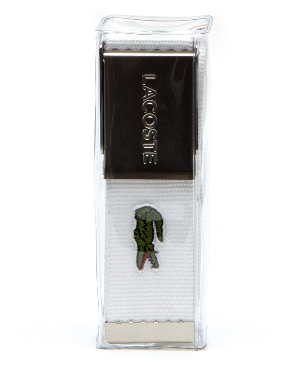 Lacoste Logo Belt White