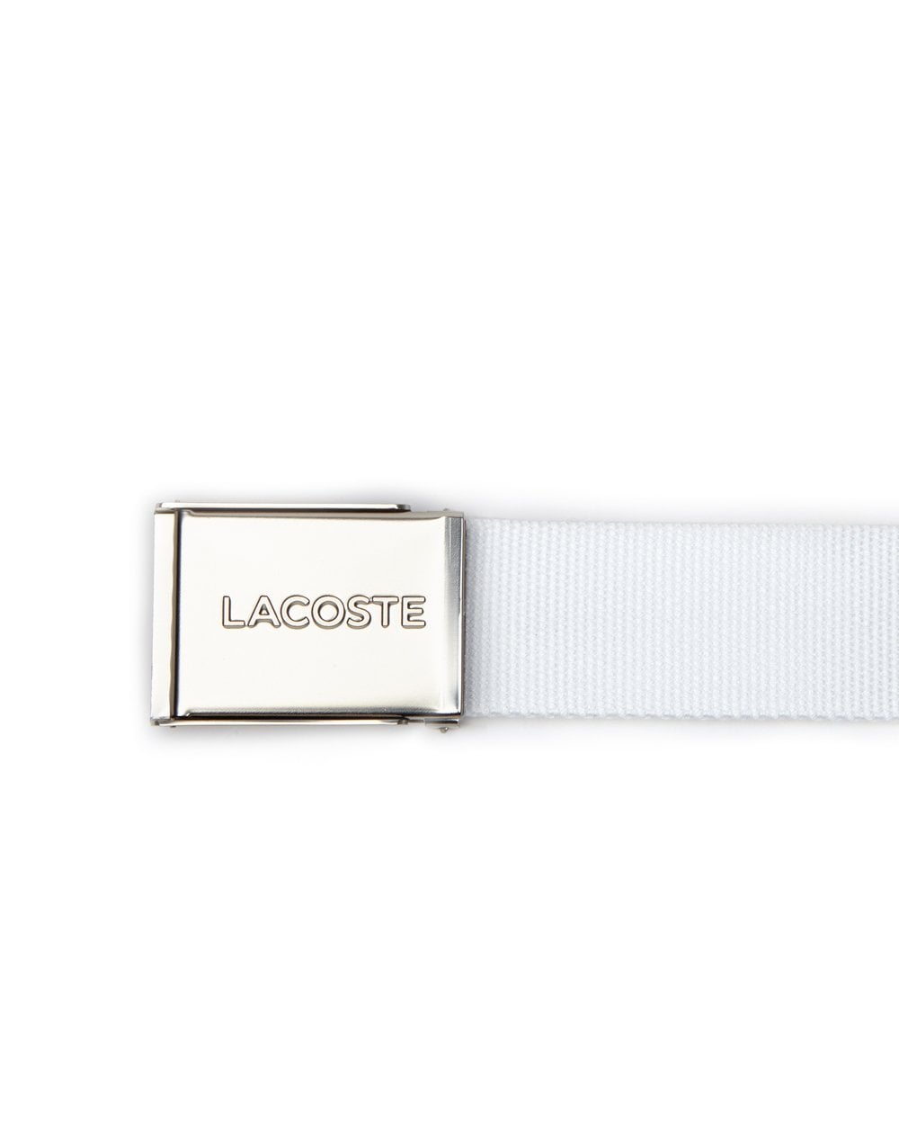 Lacoste Logo Gürtel Weiß
