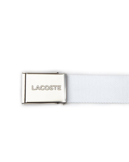 Lacoste Logo Gürtel Weiß