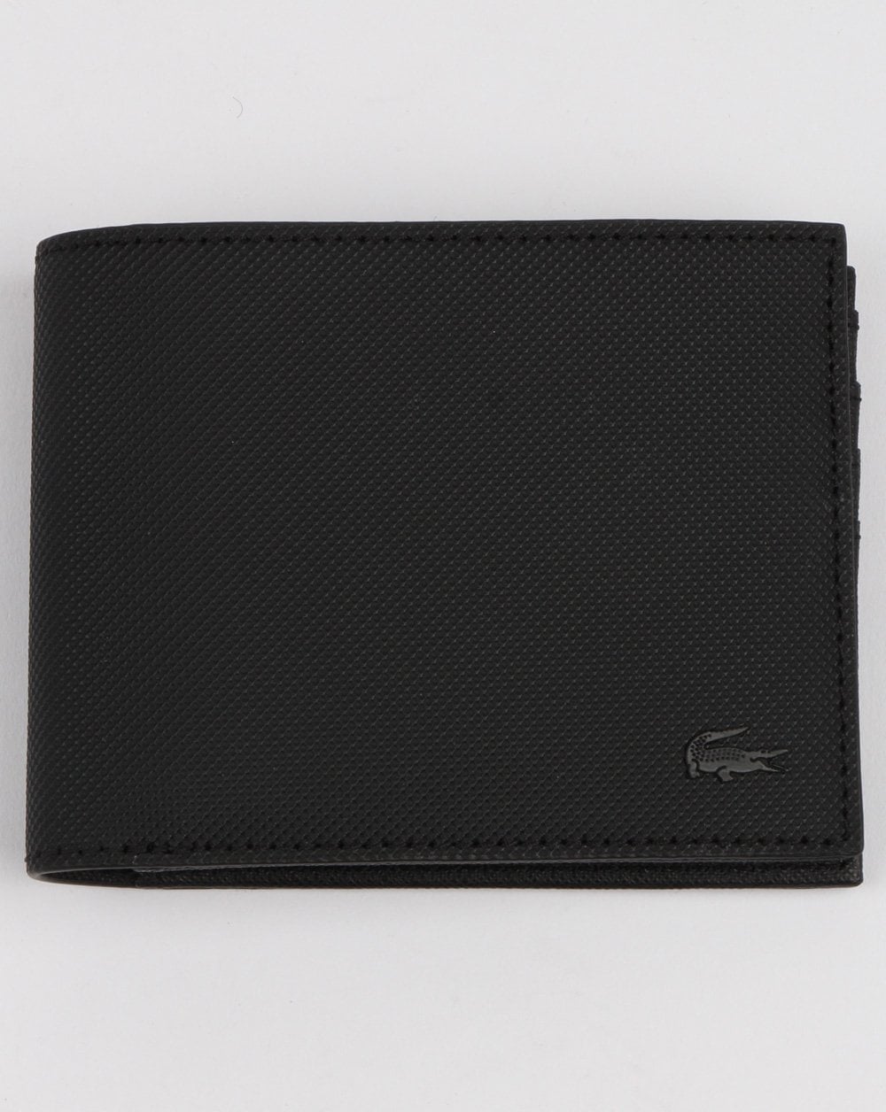 Lacoste Billfold Leather Wallet Black