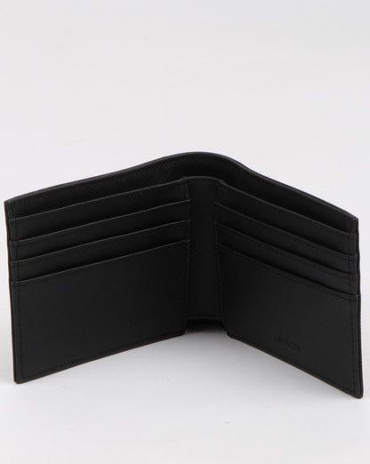 Lacoste Billfold Leder Geldbörse Schwarz