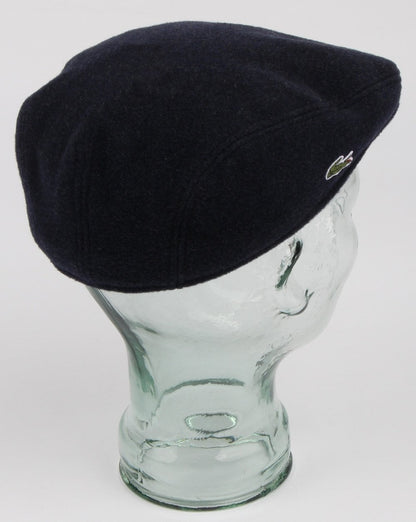 Lacoste Schiebermütze aus Wollstoff in Marineblau