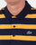 Lacoste Striped Polo Shirt Navy/Yellow