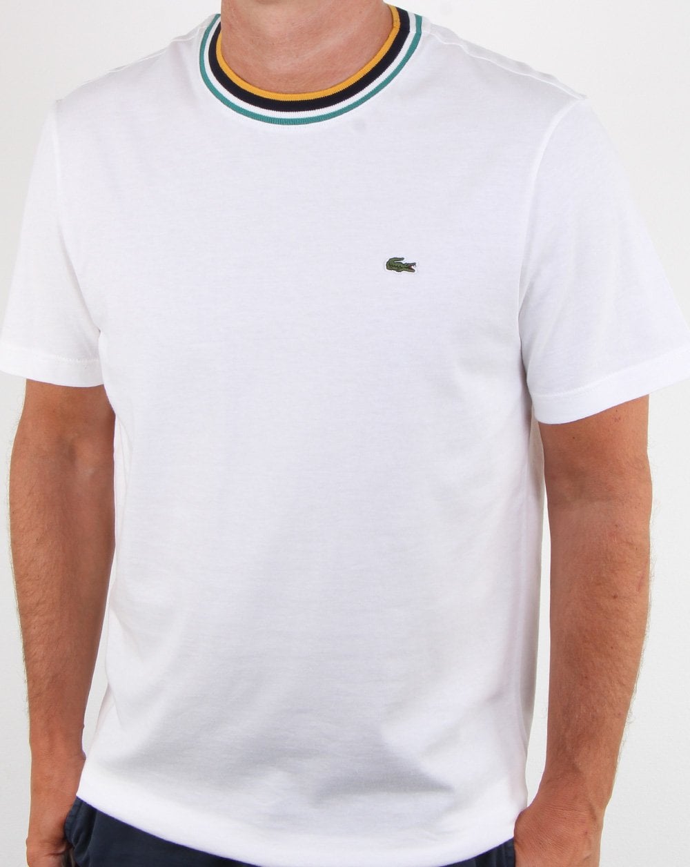 Lacoste Contrast Crew T-shirt White