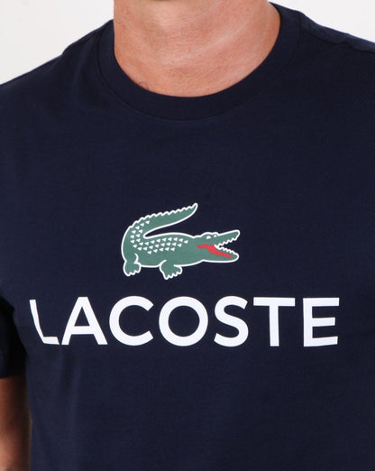 Lacoste Logo T-Shirt Marineblau