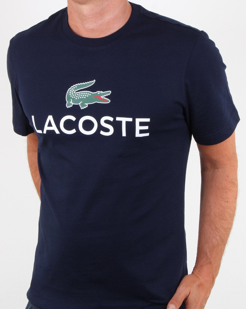 Lacoste Logo T-Shirt Marineblau