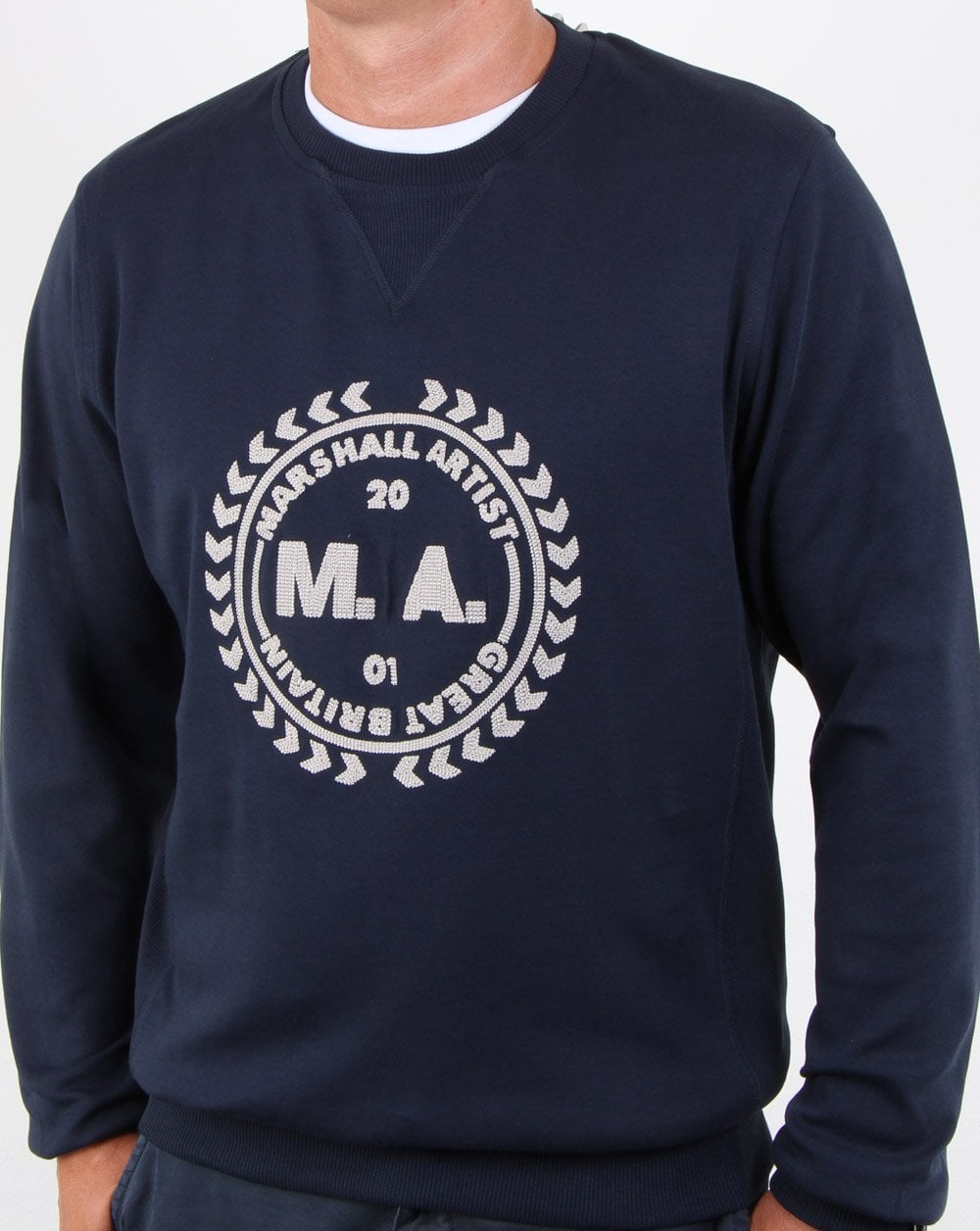 Marshall Artist Lässig gefertigtes Sweatshirt Marineblau