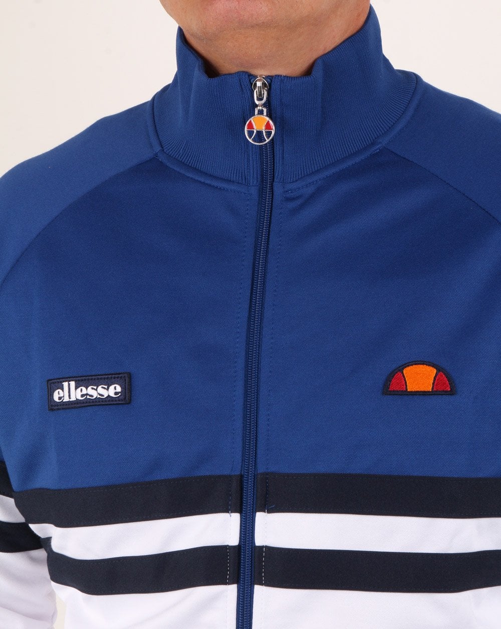 Ellesse Rimini Trainingsjacke Blau/Weiß
