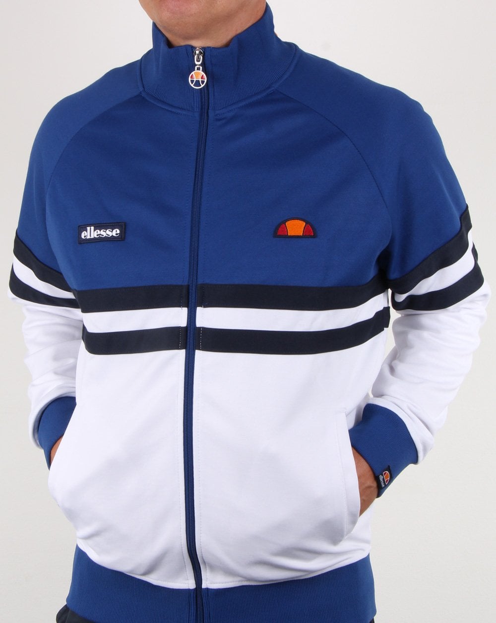 Ellesse Rimini Trainingsjacke Blau/Weiß