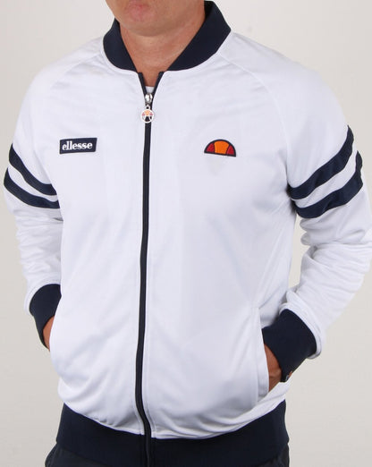 Ellesse – Romeo Trainingsjacke, Weiß/Marineblau