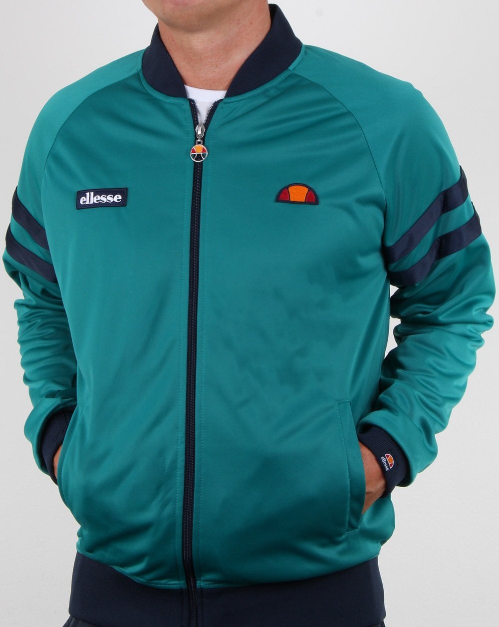 Ellesse Romeo Track Top Fanfair Grün/Marineblau
