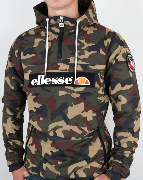 Ellesse Quarter Zip Overhead Jacket Camo