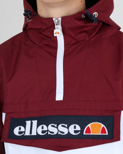 Ellesse Qtr Zip Dual Colour Jacke Burgunderrot-Weiß