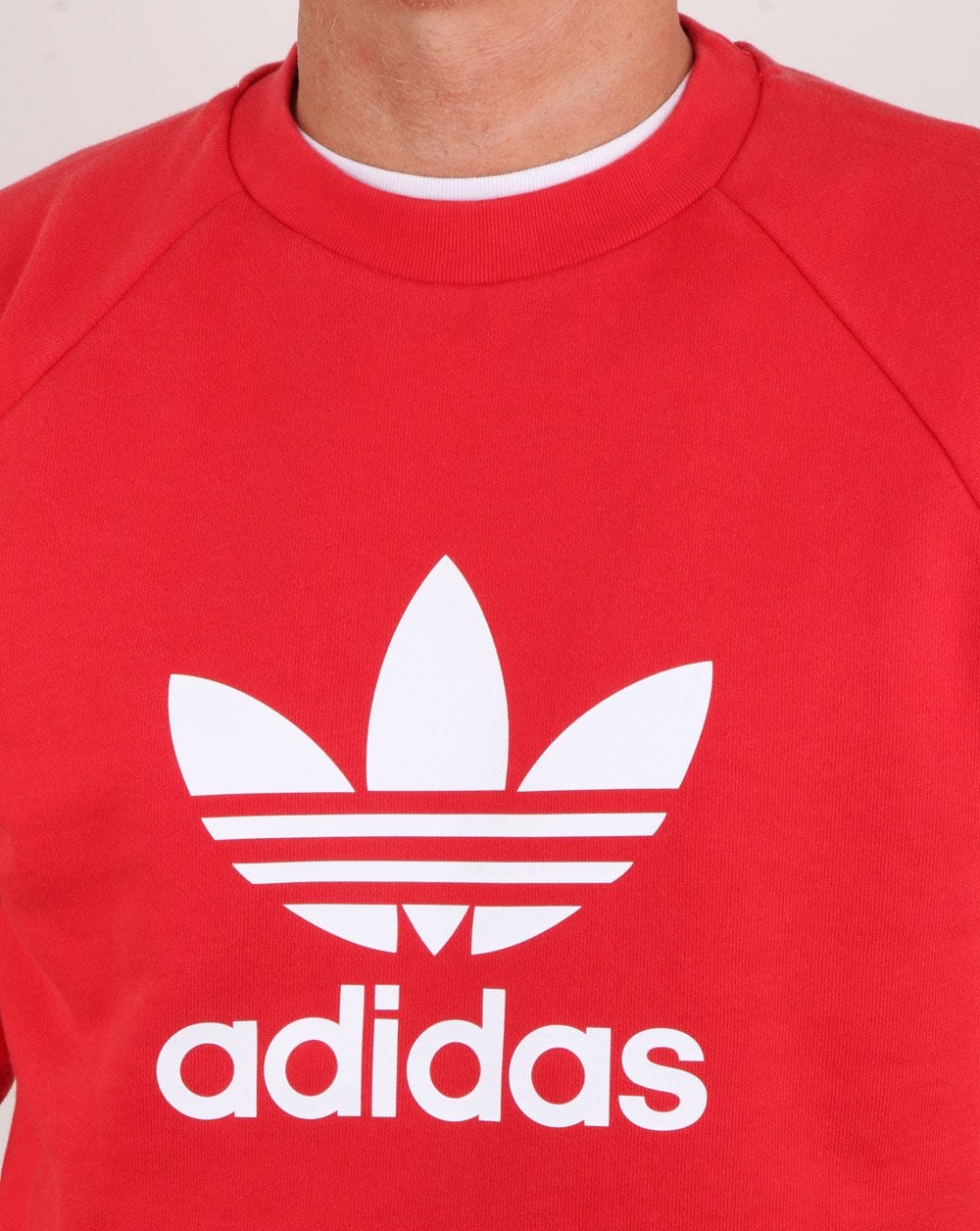 Adidas Originals Trefoil Crew Sweatshirt Collegiate Red