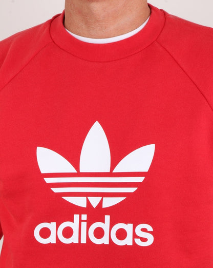 Adidas Originals Trefoil Crew Sweatshirt Collegiate Red