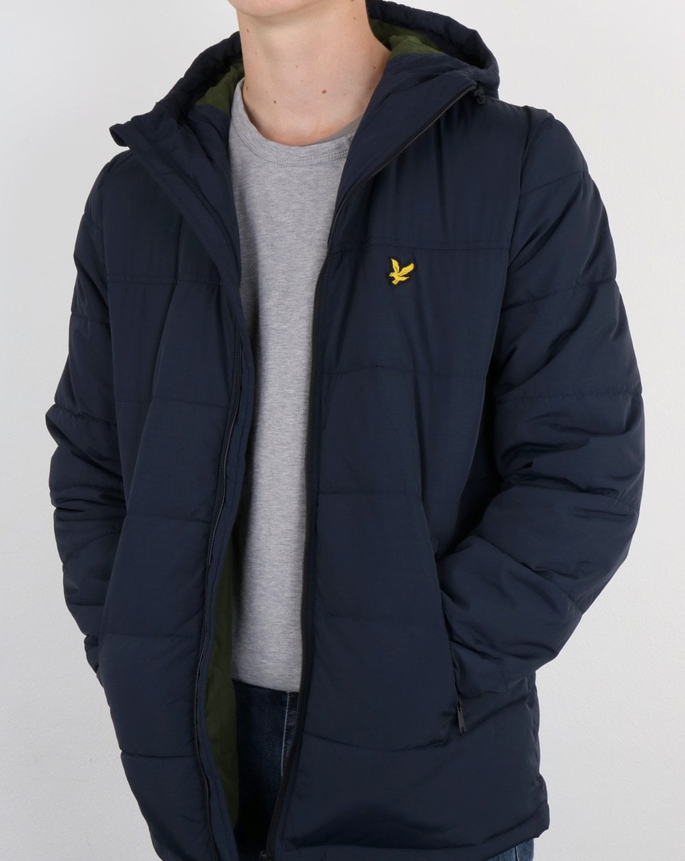 Lyle And Scott Wadded Jacket Dark Navy