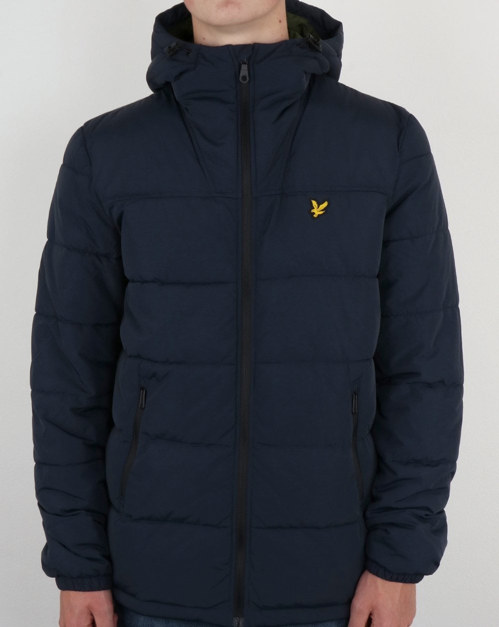 Lyle And Scott Wadded Jacket Dark Navy