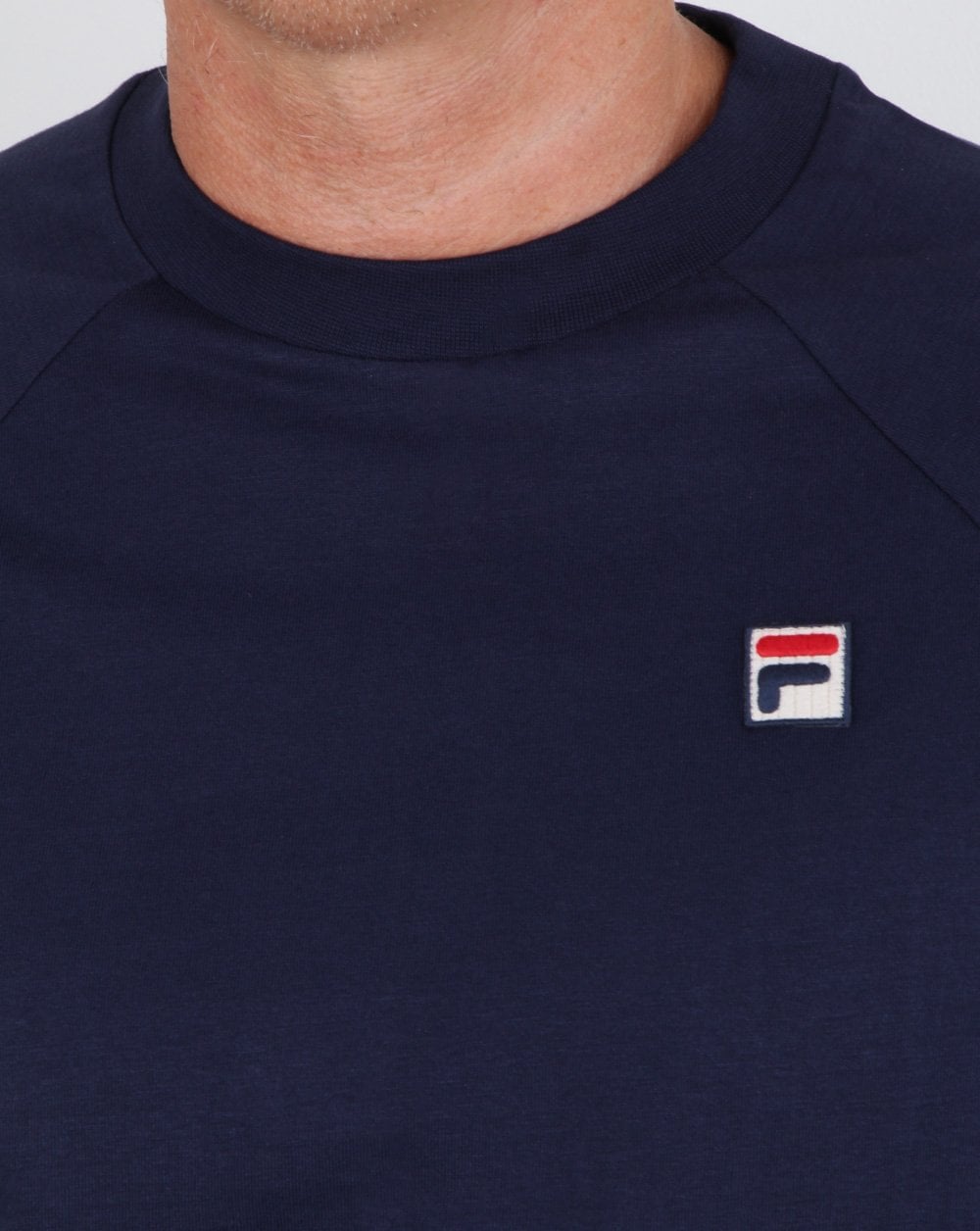 Fila Vintage Langarm-T-Shirt Marineblau