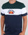 Ellesse Block T Shirt Navy/Green/white