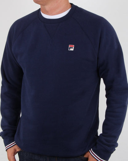 Fila Vintage Crew Sweatshirt Marineblau