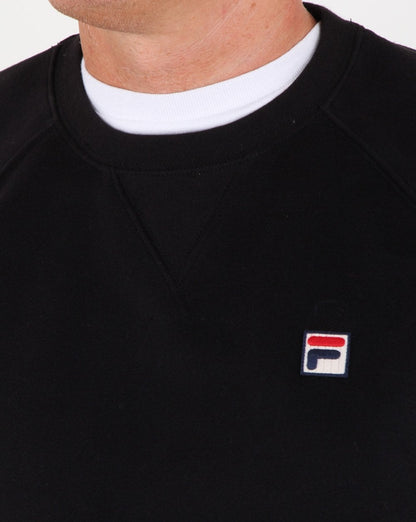 Fila Vintage Pozzi Crew Sweatshirt Schwarz