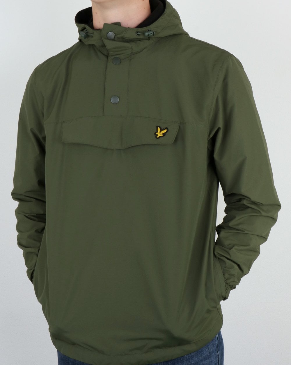 Lyle And Scott – Überziehjacke mit Viertelreißverschluss, Woodland Green