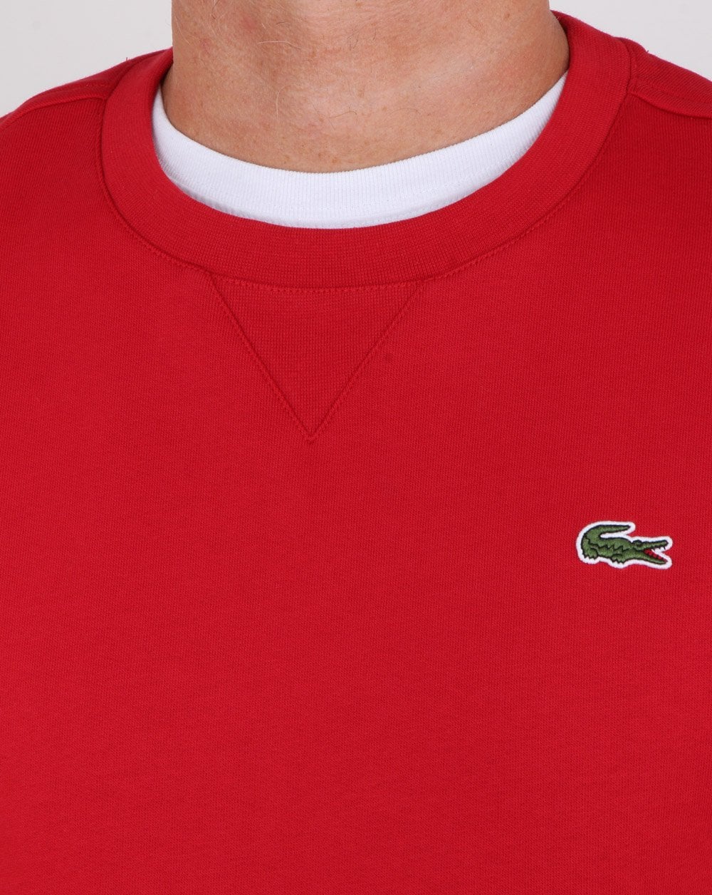 Lacoste Rundhals-Sweatshirt Rot