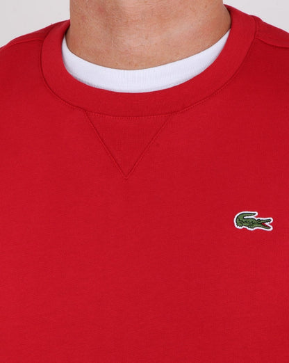 Lacoste Rundhals-Sweatshirt Rot