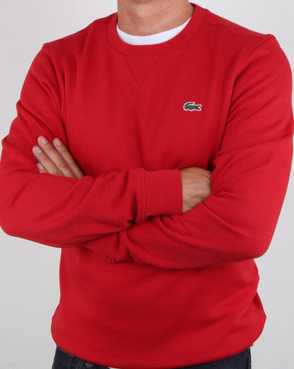 Lacoste Rundhals-Sweatshirt Rot