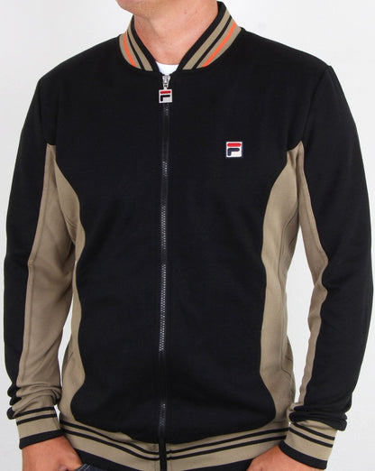 Fila Vintage Settanta Trainingsjacke Schwarz/Drygrass