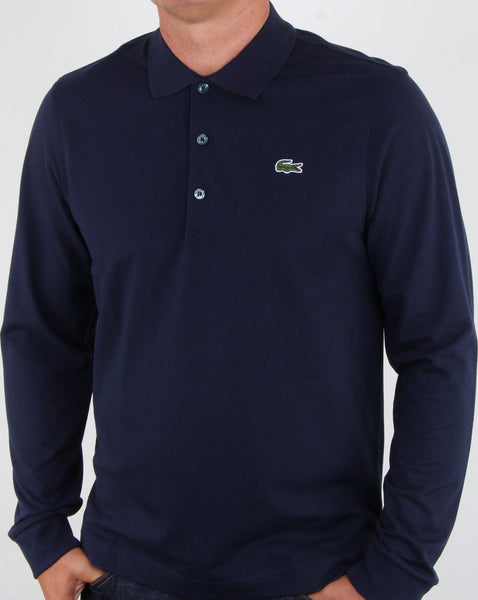 Lacoste Long Sleeve Polo Navy