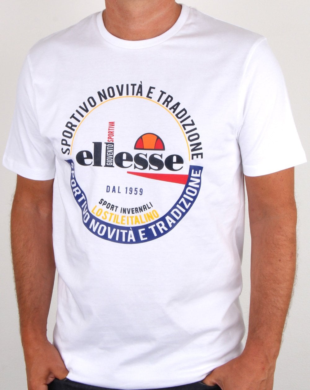 Ellesse – Rombio – T-Shirt in Weiß