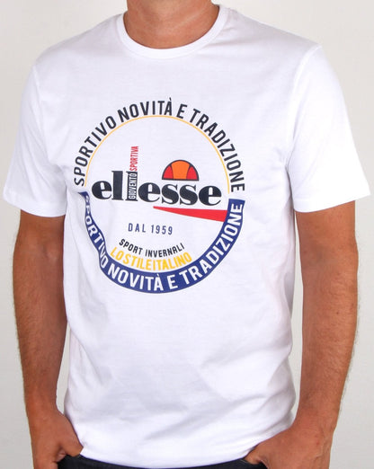 Ellesse – Rombio – T-Shirt in Weiß
