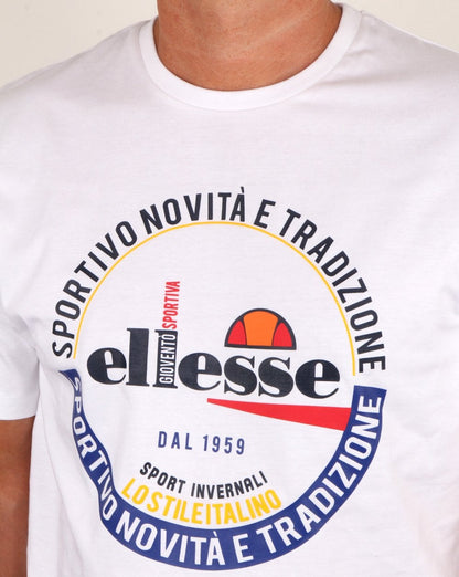 Ellesse – Rombio – T-Shirt in Weiß