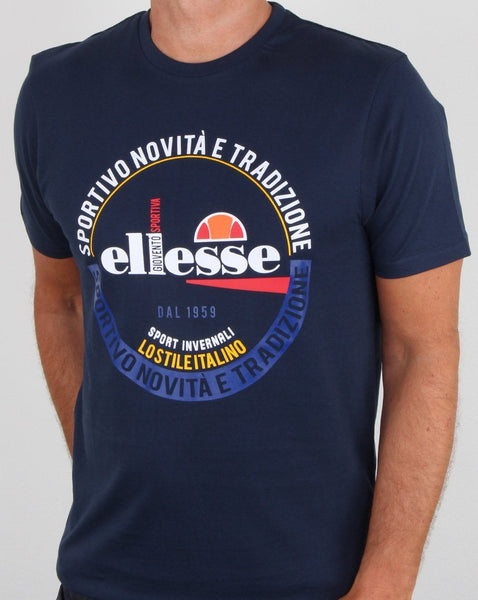 Ellesse Rombio T Shirt Navy