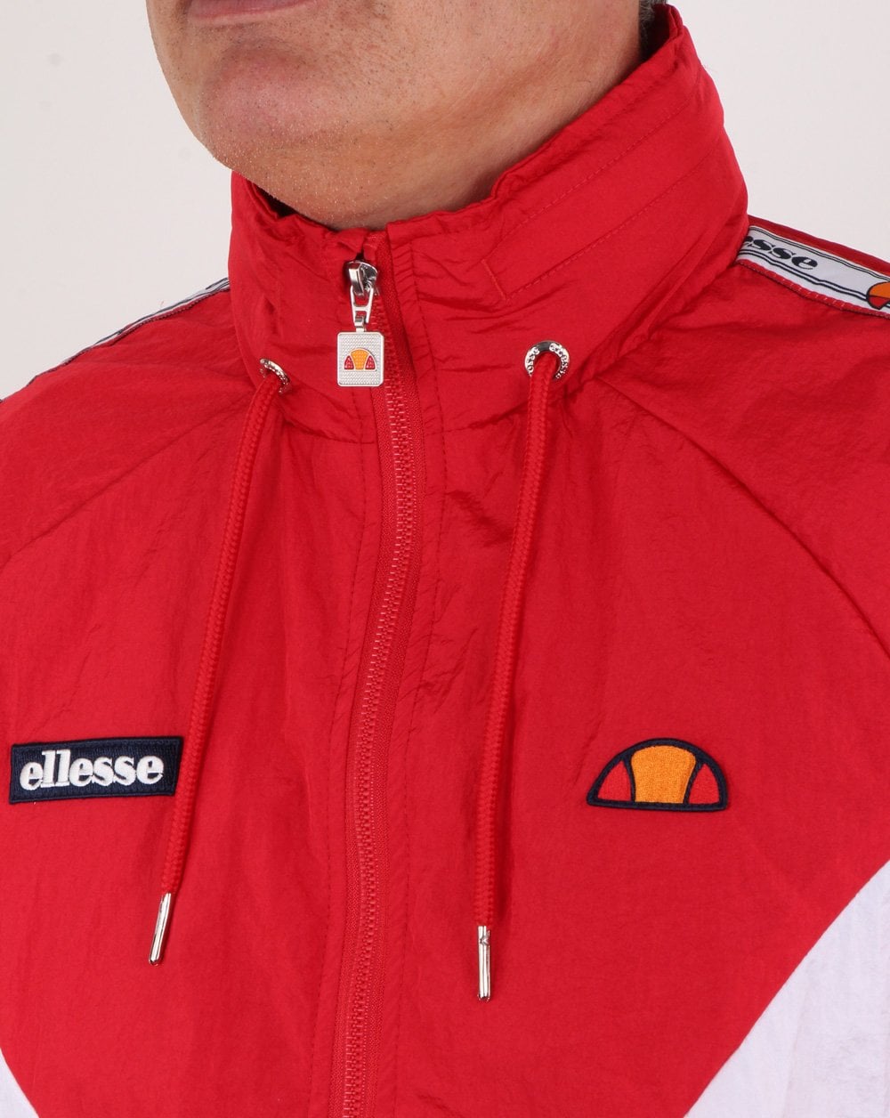 Ellesse – Retro Shell-Trainingsjacke in Rot