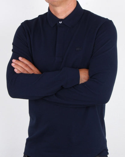 Lacoste Smarter Langarm-Poloshirt Marineblau
